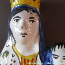 Load image into Gallery viewer, Antique Quimper Faience Figurine of the Madonna and Child / Virgin Mary and Baby Jesus
