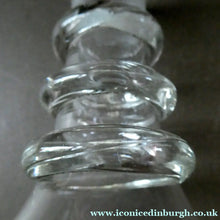 Load image into Gallery viewer, ANTIQUE GEORGIAN (1830s) Hand-Blown Hooped Neck Decanter with Original Stopper
