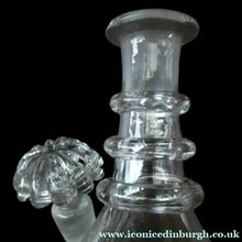 Load image into Gallery viewer, ANTIQUE GEORGIAN (1830s) Hand-Blown Hooped Neck Decanter with Original Stopper
