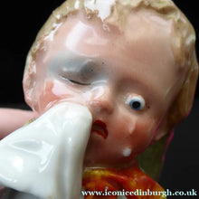 Load image into Gallery viewer, THROUGH WITH WOMEN: Rare &amp; Quirky Late 19th Century German Porcelain Fairing / Figurine

