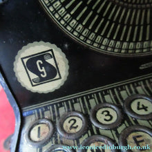 Load image into Gallery viewer, Tinplate German Toy Daisy Wheel Typewriter DRGM DRP Patent 1920s / 1930s 
