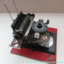 Load image into Gallery viewer, Tinplate German Toy Daisy Wheel Typewriter DRGM DRP Patent 1920s / 1930s 
