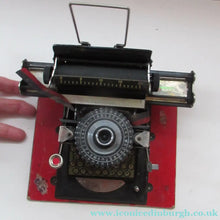 Load image into Gallery viewer, Tinplate German Toy Daisy Wheel Typewriter DRGM DRP Patent 1920s / 1930s 
