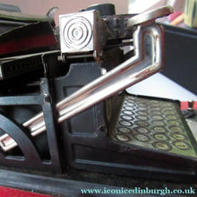 Load image into Gallery viewer, Tinplate German Toy Daisy Wheel Typewriter DRGM DRP Patent 1920s / 1930s 
