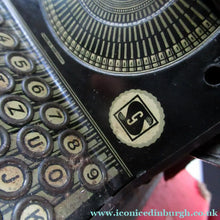 Load image into Gallery viewer, Tinplate German Toy Daisy Wheel Typewriter DRGM DRP Patent 1920s / 1930s 
