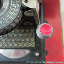 Load image into Gallery viewer, Antique German Toy Typewriter with Rotary Dial. DRGM / DRP USA patent in original box - Tinplate Toy
