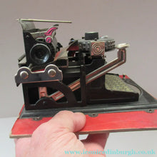Load image into Gallery viewer, Antique German Toy Typewriter with Rotary Dial. DRGM / DRP USA patent in original box - Tinplate Toy
