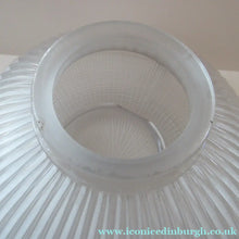 Load image into Gallery viewer, Three Part Holophane Prismatic Hanging Pendant Light Shade 1920s
