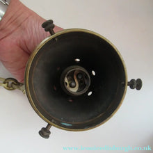 Load image into Gallery viewer, Three Part Holophane Prismatic Hanging Pendant Light Shade 1920s
