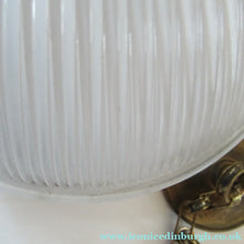 Load image into Gallery viewer, Three Part Holophane Prismatic Hanging Pendant Light Shade 1920s
