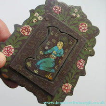Load image into Gallery viewer, Persian Qajar Paper Mache Antique Wall Mirror
