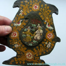 Load image into Gallery viewer, Persian Qajar Paper Mache Antique Wall Mirror
