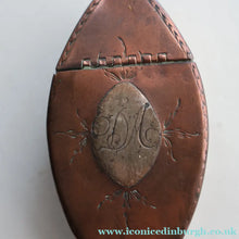 Load image into Gallery viewer, Antique Late 18th Century GEORGIAN Copper (Tin Lined) Navette Shaped Snuff Box
