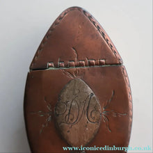 Load image into Gallery viewer, Antique Late 18th Century GEORGIAN Copper (Tin Lined) Navette Shaped Snuff Box
