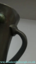 Load image into Gallery viewer, Liberty &amp; Co. Tudric Twin Handled Pewter Vase with Inset Stones. Designed by Oliver Baker
