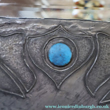 Load image into Gallery viewer, Antique LIBERTY STYLE / GLASGOW STYLE Pewter Arts and Crafts Mirror. Decorated with Butterflies
