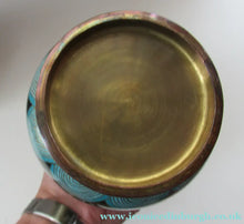 Load image into Gallery viewer, Vintage Cloisonne Dragon and Flaming Pearl Matched Pair of Vases
