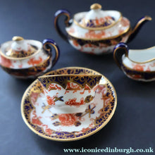 Load image into Gallery viewer, Antique Miniature Royal Crown Derby Melton Pattern Part Tea-Set. Doll’s House Collectable
