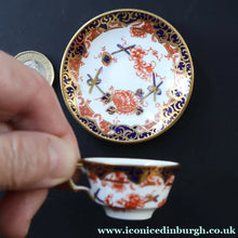 Load image into Gallery viewer, Antique Miniature Royal Crown Derby Melton Pattern Part Tea-Set. Doll’s House Collectable
