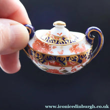 Load image into Gallery viewer, Antique Miniature Royal Crown Derby Melton Pattern Part Tea-Set. Doll’s House Collectable
