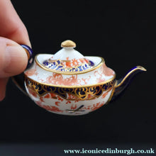 Load image into Gallery viewer, Antique Miniature Royal Crown Derby Melton Pattern Part Tea-Set. Doll’s House Collectable
