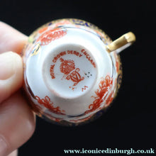 Load image into Gallery viewer, Antique Miniature Royal Crown Derby Melton Pattern Part Tea-Set. Doll’s House Collectable
