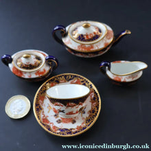 Load image into Gallery viewer, Antique Miniature Royal Crown Derby Melton Pattern Part Tea-Set. Doll’s House Collectable
