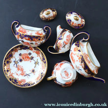 Load image into Gallery viewer, Antique Miniature Royal Crown Derby Melton Pattern Part Tea-Set. Doll’s House Collectable
