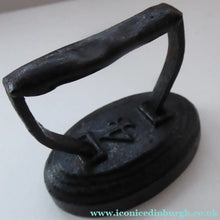 Load image into Gallery viewer, Antique MINIATURE TOY 19th century Laundry Cast Iron Sad Iron or Flat Iron. Excellent Condition
