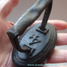 Load image into Gallery viewer, Antique MINIATURE TOY 19th century Laundry Cast Iron Sad Iron or Flat Iron. Excellent Condition
