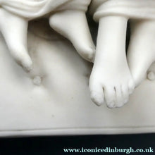 Load image into Gallery viewer, Antique MINTON Parian Entitled "Sleeping Children" after Sir Francis Chantrey; c 1847
