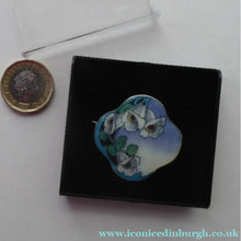 Load image into Gallery viewer, Norwegian Enamel Brooch by Ole Olberg Silver
