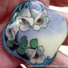 Load image into Gallery viewer, Norwegian Enamel Brooch by Ole Olberg Silver
