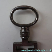 Load image into Gallery viewer, Antique Copper Odell Key. SCOTTISH 18th or 19th Century Door Key for historic EDINBURGH TENEMENT. FREE POSTAGE 

