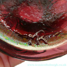 Load image into Gallery viewer, Antique Purple Glass Oil Lamp Complete. Possibly American. Signed MR
