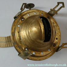Load image into Gallery viewer, Antique Purple Glass Oil Lamp Complete. Possibly American. Signed MR
