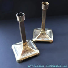 Load image into Gallery viewer, Antique Pair of Art Nouveau / Jugendstil Signed GESCHUTZT Candle Sticks
