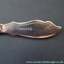 Load image into Gallery viewer, Antique Pair of Electro-Plate Berry Spoons &amp; Mother of Pearl Fruit Knife by JE &amp; SS. FITTED CASE
