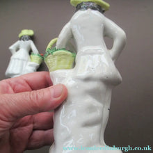 Load image into Gallery viewer, Antique Staffordshire Figurine Pair. Couple out Fruit Picking
