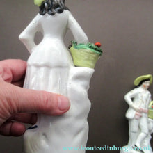 Load image into Gallery viewer, Antique Staffordshire Figurine Pair. Couple out Fruit Picking
