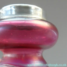 Load image into Gallery viewer,  Pallme-Konig ART GLASS Cranberry Glass Vase. 1904 Silver Collar

