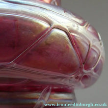 Load image into Gallery viewer,  Pallme-Konig ART GLASS Cranberry Glass Vase. 1904 Silver Collar
