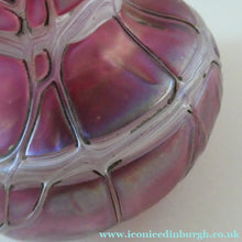 Load image into Gallery viewer,  Pallme-Konig ART GLASS Cranberry Glass Vase. 1904 Silver Collar
