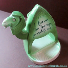 Load image into Gallery viewer, Porcelain Ashtray, Match Holder and Striker by Schafer &amp; Vater. GREEN ART DECO CAMEL
