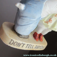 Load image into Gallery viewer, Porcelain Match Holder by Schafer &amp; Vater. GOOGLE EYED COUPLE EMBRACING
