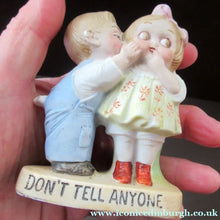 Load image into Gallery viewer, Porcelain Match Holder by Schafer &amp; Vater. GOOGLE EYED COUPLE EMBRACING
