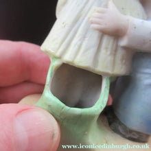 Load image into Gallery viewer, Porcelain Match Holder by Schafer &amp; Vater. GOOGLE EYED COUPLE EMBRACING
