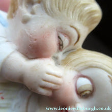 Load image into Gallery viewer, Porcelain Match Holder by Schafer &amp; Vater. GOOGLE EYED COUPLE EMBRACING
