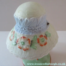 Load image into Gallery viewer, Antique Porcelain Nodder Figurine by Schafer &amp; Vater. CHERCHEZ LA FEMME. Woman in Massive Hat 
