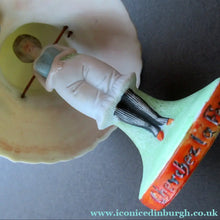 Load image into Gallery viewer, Antique Porcelain Nodder Figurine by Schafer &amp; Vater. CHERCHEZ LA FEMME. Woman in Massive Hat 
